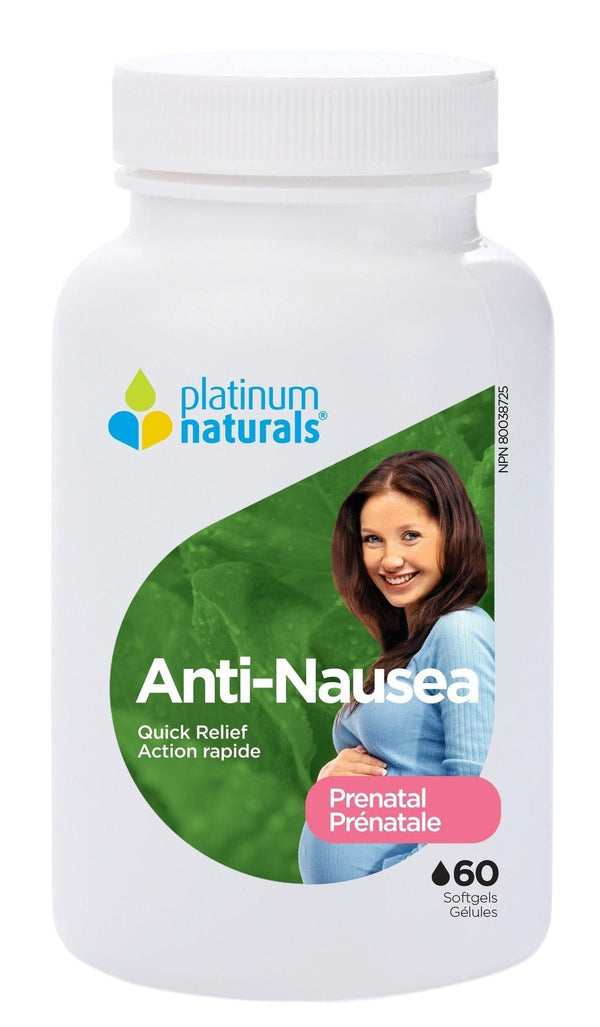 Platinum Naturals Anti-Nausea Prenatal 60 Softgels Image 1
