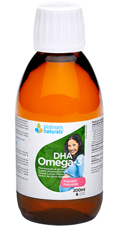 Platinum Naturals DHA Omega-3 Liquid Prenatal - Natural Lemon 200 mL Image 1