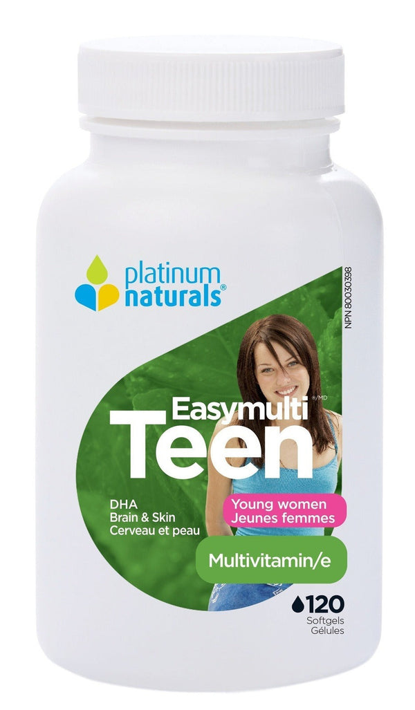 Platinum Naturals Easymulti Teen for Young Women 120 Softgels Image 1