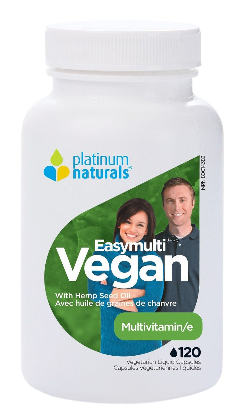 Platinum Naturals Easymulti Vegan Multivitamin 120 VCaps Image 1