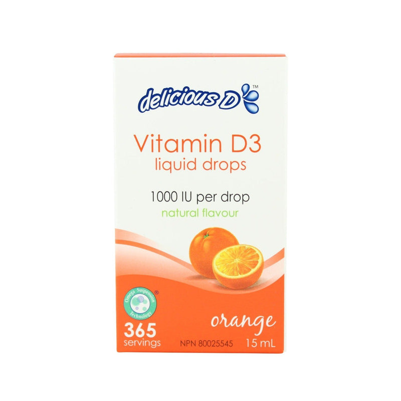 Platinum Vitamin D3 Drops 1000 IU - Orange 15 mL Image 1