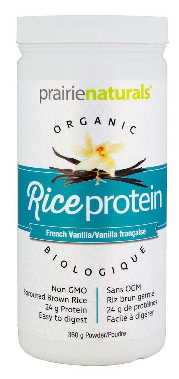Prairie Naturals Organic Rice Protein - French Vanilla 360 g Image 1