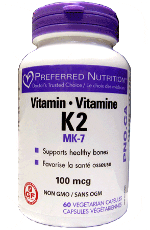 Preferred Nutrition Vitamin K2 MK-7 100 mcg 60 VCaps Image 1