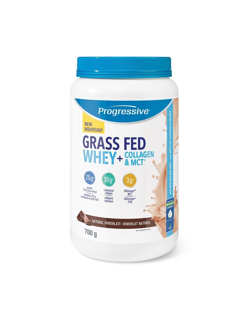 Progressive Grass Fed Whey + Collagen & MCT - Natural Chocolate 700 g Image 1