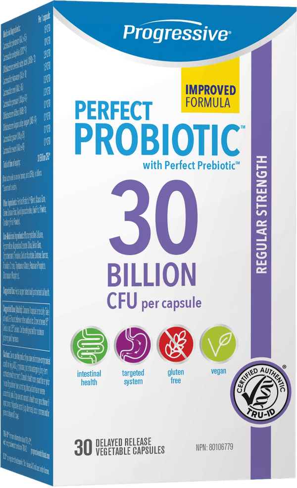 Progressive Perfect Probiotic Regular Strength 30 Billion CFU VCaps Image 1