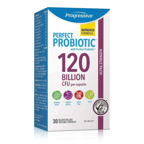 Progressive Perfect Probiotic Ultra Strength 120 Billion CFU 30 VCaps Image 1