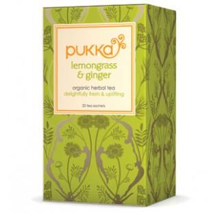 Pukka Lemongrass & Ginger Herbal Tea 20 Sachets Image 2