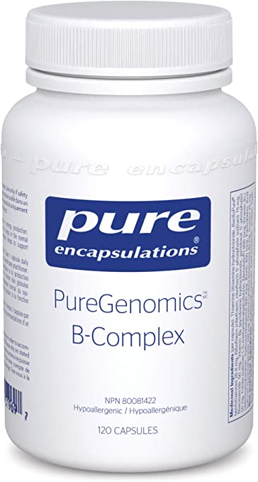 Pure Encapsulations PureGenomics B-Complex 120 Capsules Image 1