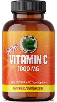 Pure Lab Vitamins Corn Free Vitamin C 1000 mg 120 Capsules Image 1
