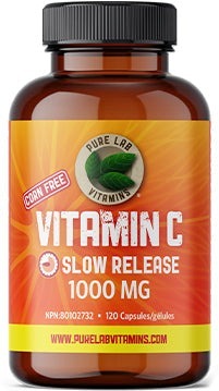 Pure Lab Vitamins Slow Release Vitamin C 1000 mg 120 Capsules Image 1