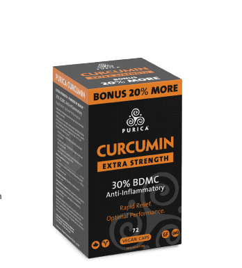 Purica Curcumin Extra Strength BONUS SIZE 72 VCaps Image 1
