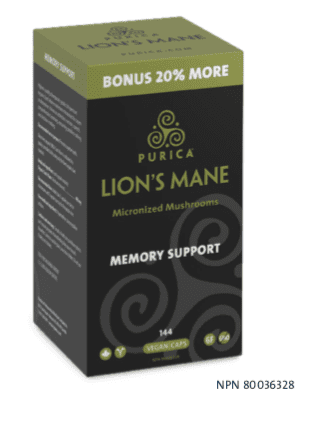 Purica Lion's Mane Memory Support BONUS SIZE 144 VCaps Image 2