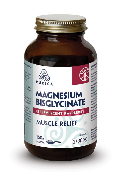 Purica Magnesium Glycine Muscle Relief - Effervescent Raspberry Image 1