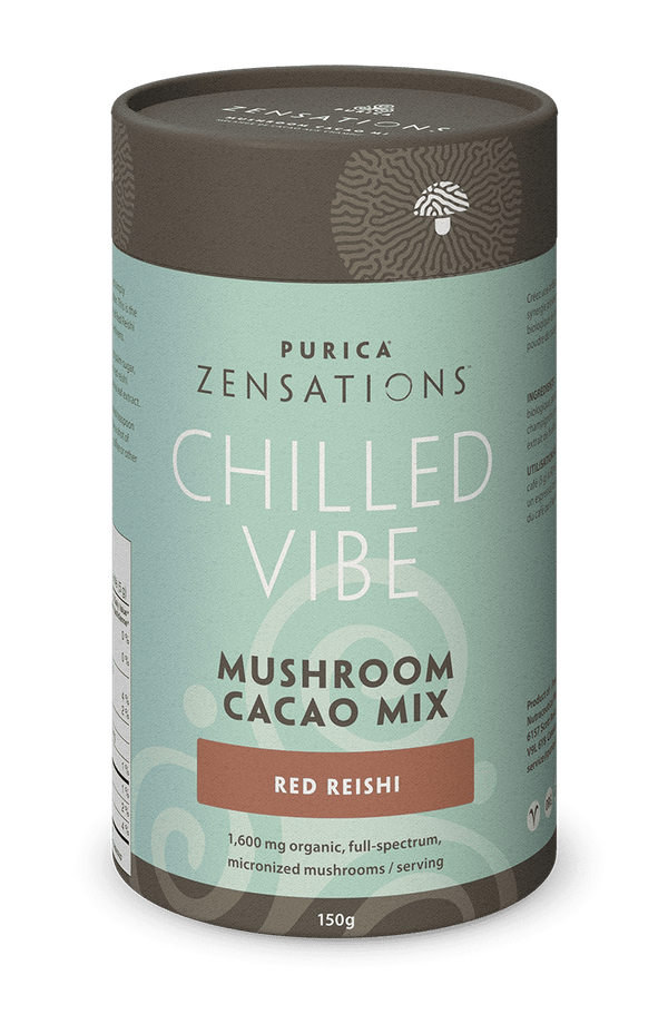 Purica Zensations Chilled Vibe - Red Reishi Mushroom Cacao Drink Mix 150 g Image 1