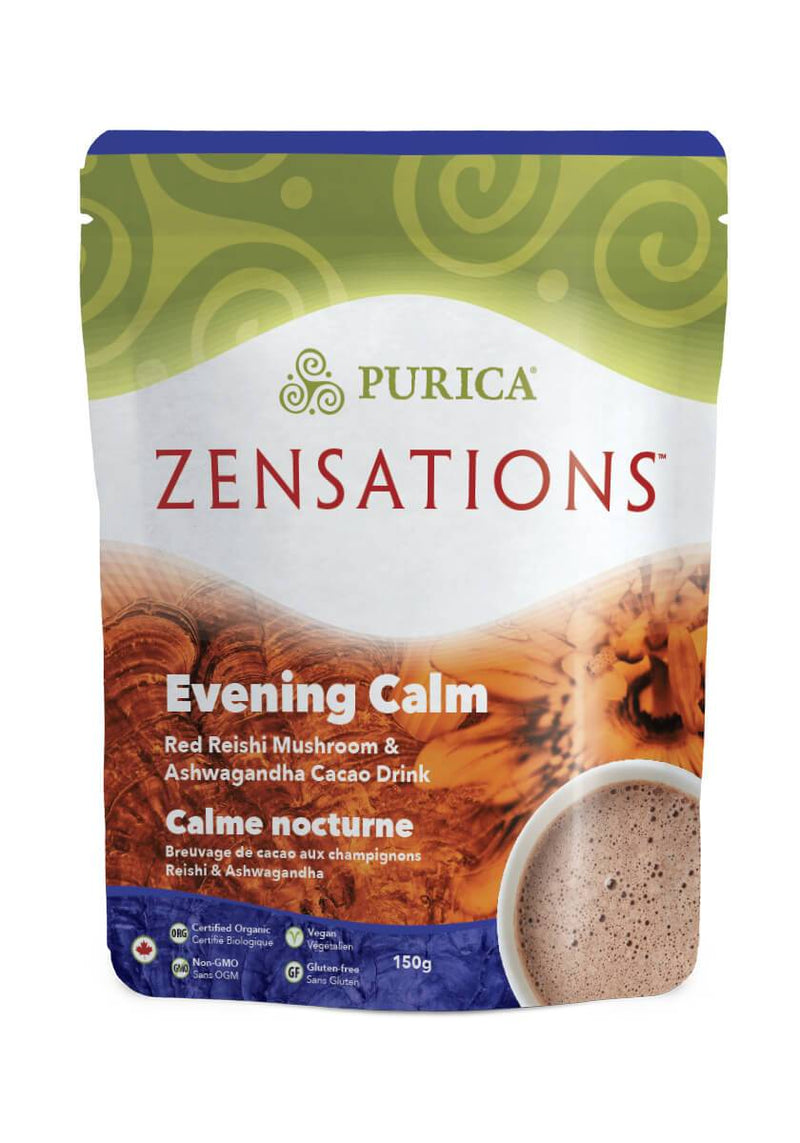 Purica Zensations Evening Calm - Red Reishi Mushroom & Ashwagandha Cacao Drink Mix 150 g Image 3
