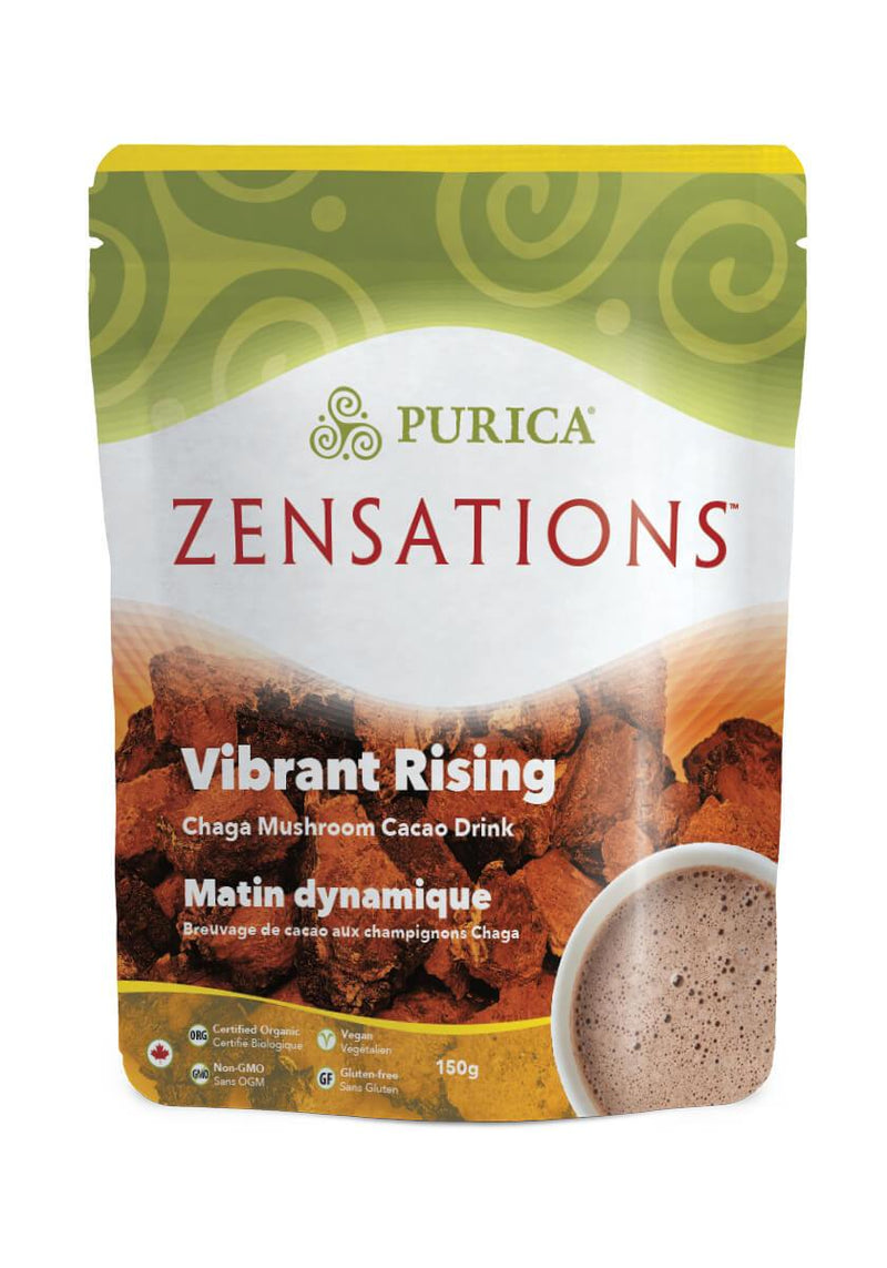 Purica Zensations Vibrant Rising - Chaga Mushroom Cacao Drink Mix 150 g Image 1