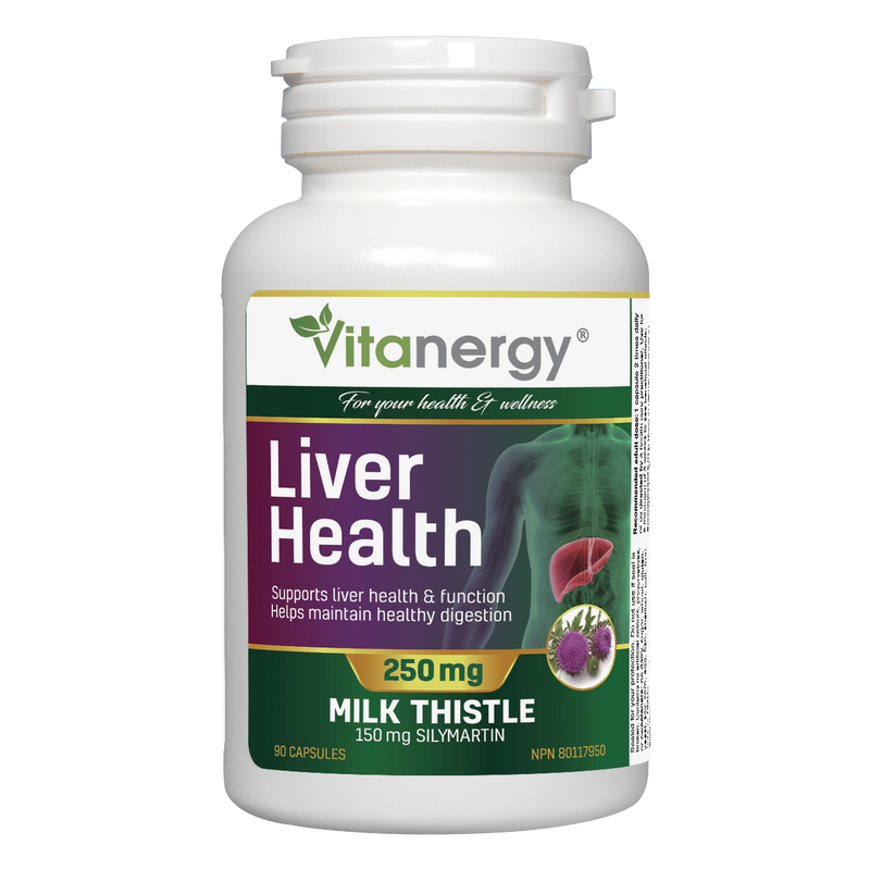Vitanergy Liver Health Milk Thistle 250 mg (90 Capsules)