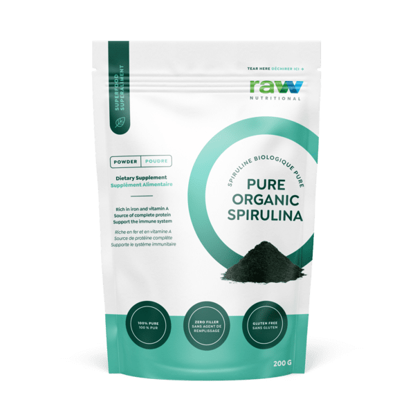 Raw Nutritional Pure Organic Spirulina 200 g Image 1