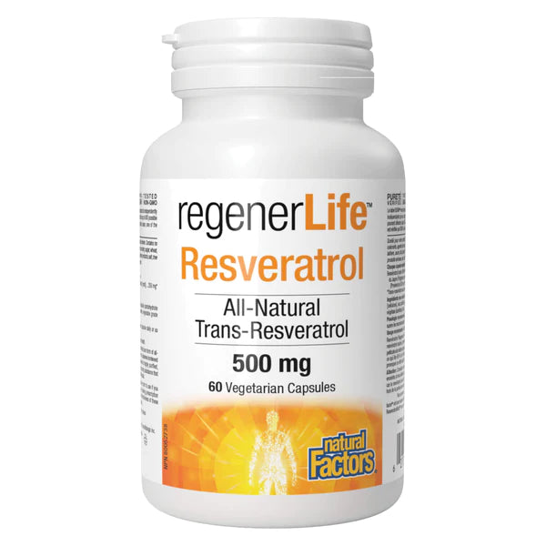 Natural Factors RegenerLife Resveratrol 500 mg (60 VCaps)