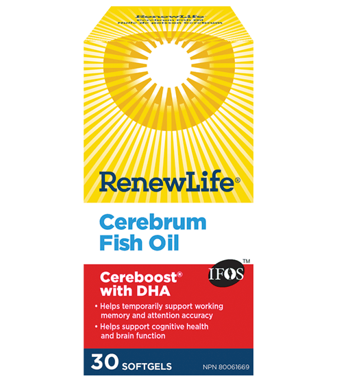 Renew Life Cerebrum Fish Oil Softgels Image 1