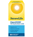 Renew Life DigestMORE HCl Hydrochloric Acid 90 VCaps Image 1