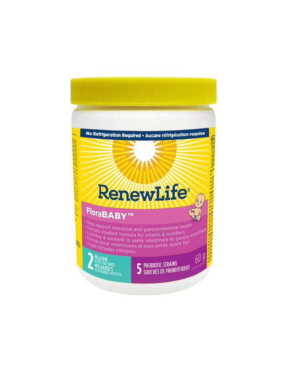 Renew Life FloraBABY Probiotic Powder - Shelf Stable 60 g Image 1
