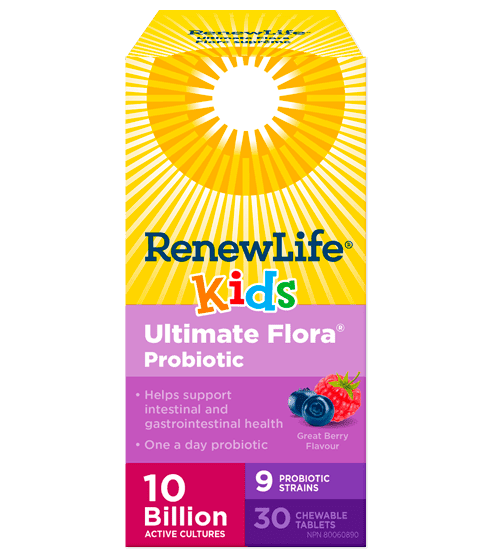 Renew Life Kids Ultimate Flora Probiotic 10 Billion Chewable Tablets Image 2