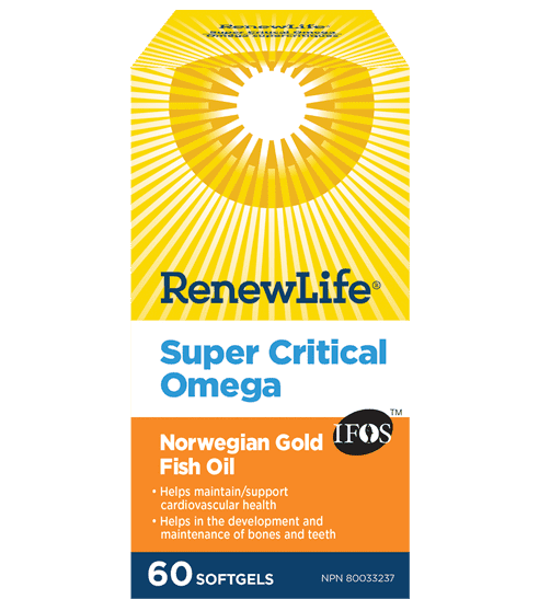 Renew Life Super Critical Omega Norwegian Gold Fish Oil Softgels Image 2