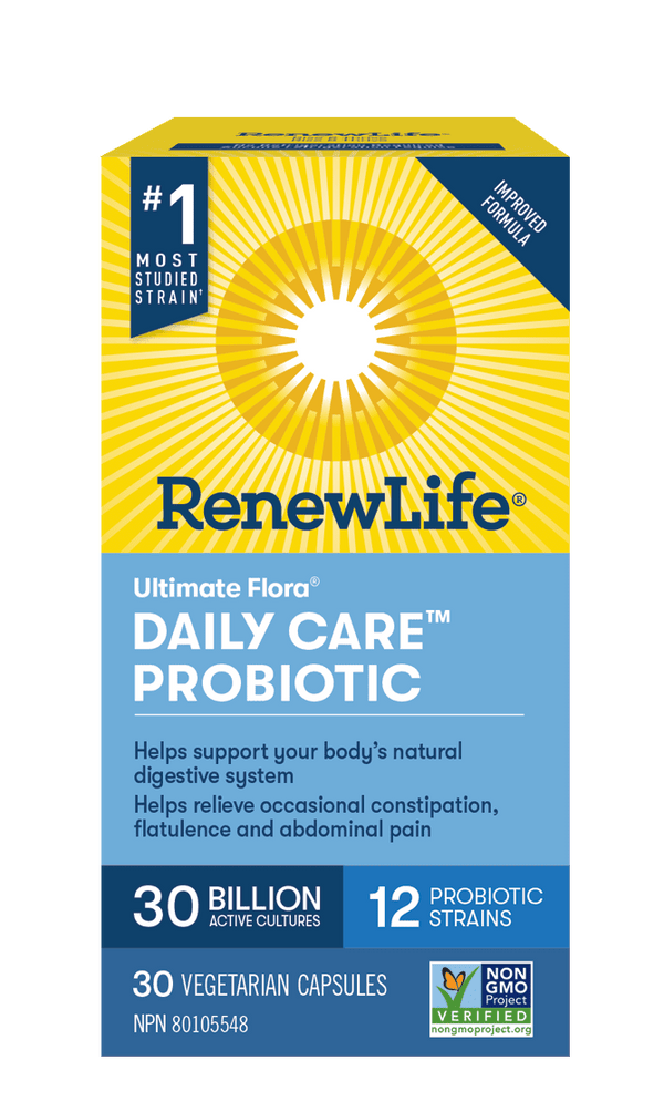 Renew Life Ultimate Flora Daily Care Probiotic Billion - Shelf Stable 30 VCaps Image 1