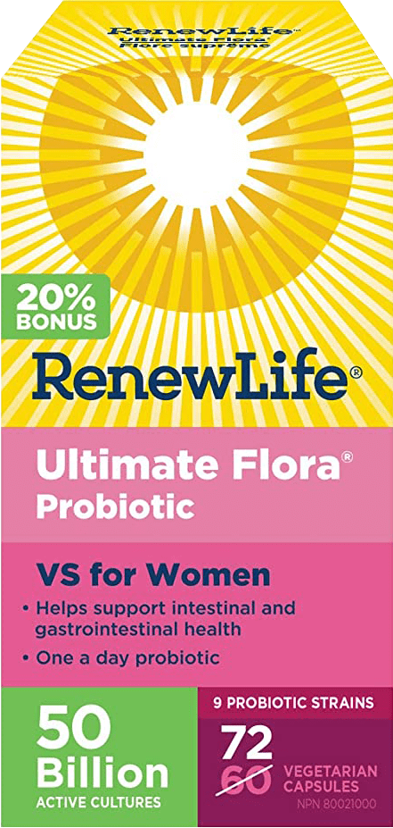 Renew Life Ultimate Flora Vaginal Support 50 Billion BONUS SIZE 72 VCaps Image 1