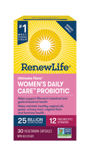Renew Life Ultimate Flora Women's Daily Care Probiotic 25 Billion - Shelf Stable 30 VCaps Image 1