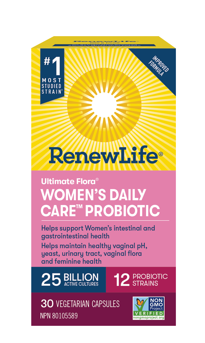 Renew Life Ultimate Flora Women's Daily Care Probiotic 25 Billion - Shelf Stable 30 VCaps Image 1
