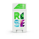Close-up of Rise Wilderness Mint deodorant, showcasing clean and minimalist design.