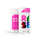 Rise: Powerful, natural deodorant - Rogue Rose 80g, with a sleek, eco-friendly packaging design.