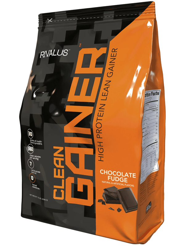 Rivalus Clean Gainer Protein Powder - Chocolate Fudge Image 2
