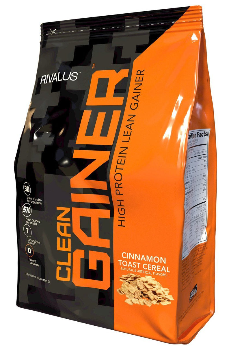 Rivalus Clean Gainer Protein Powder - Cinnamon Toast Cereal Image 2