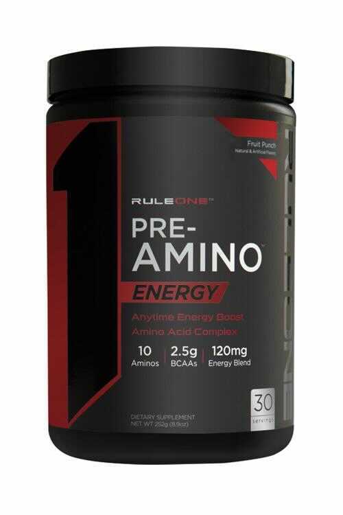 Rule One Pre-Amino Energy Powder - Fruit Punch 252 g Image 1