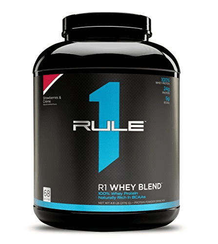 Rule One Whey Blend Protein Powder - Strawberry & Creme 5 lbs Image 1