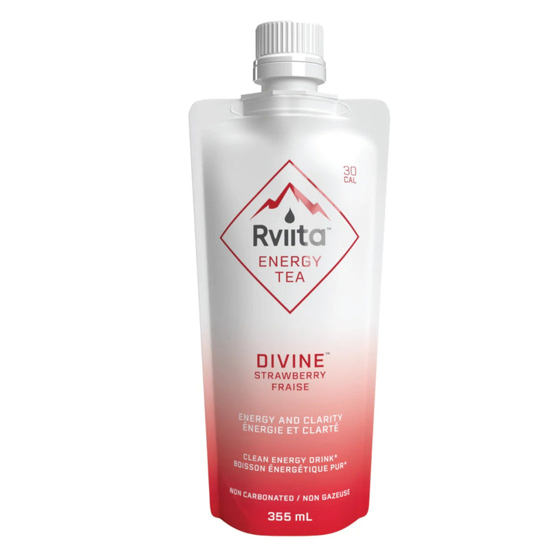 Rviita Energy Tea Divine - Strawberry 355 mL Image 1