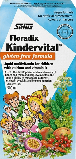 Salus Kindervital Gluten-Free Children's Multivitamin Liquid Formula Image 1