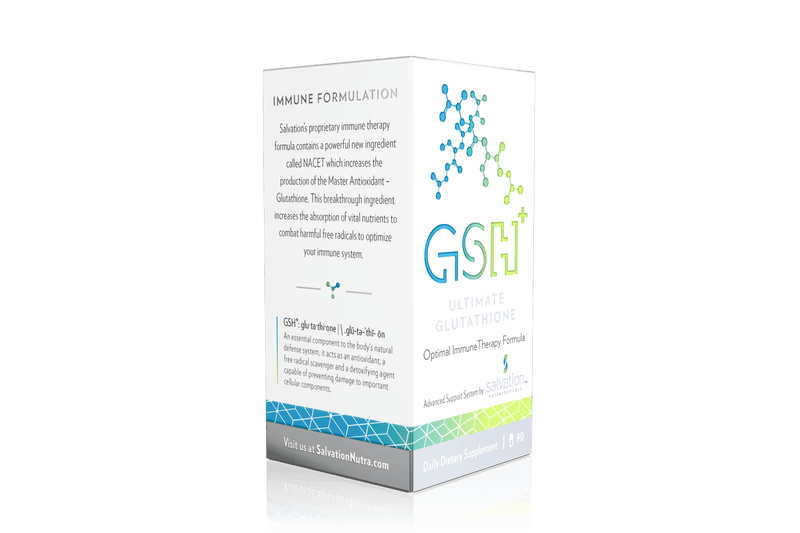 Salvation Nutraceuticals GSH+ Ultimate Glutathione 90 Capsules Image 1