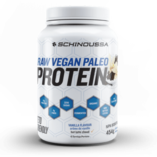 Schinoussa Raw Vegan Paleo Protein - Vanilla 454 g Image 1