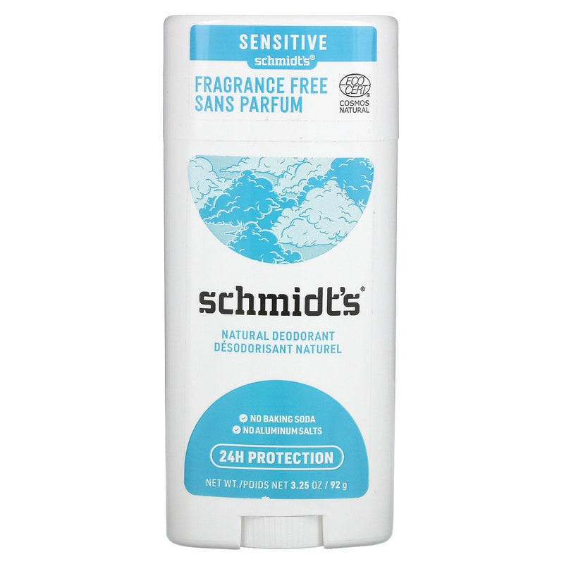 Schmidt's Natural Deodorant For Sensitive Skin Fragrance Free 92 g Image 1