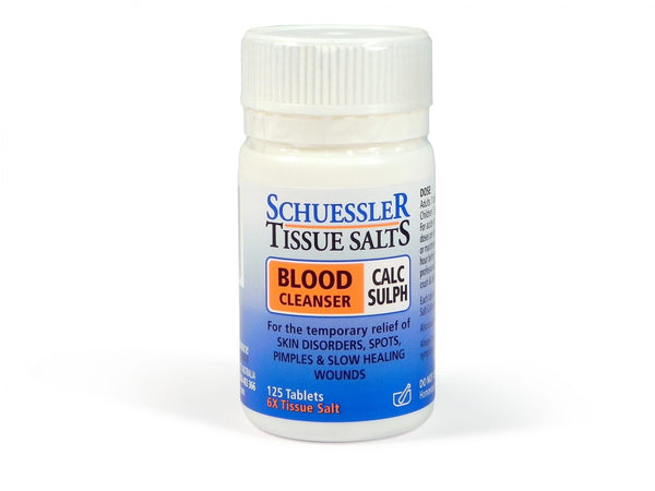Schuessler Tissue Salts Calcium Sulphate Blood Cleanser 125 Tablets Image 1