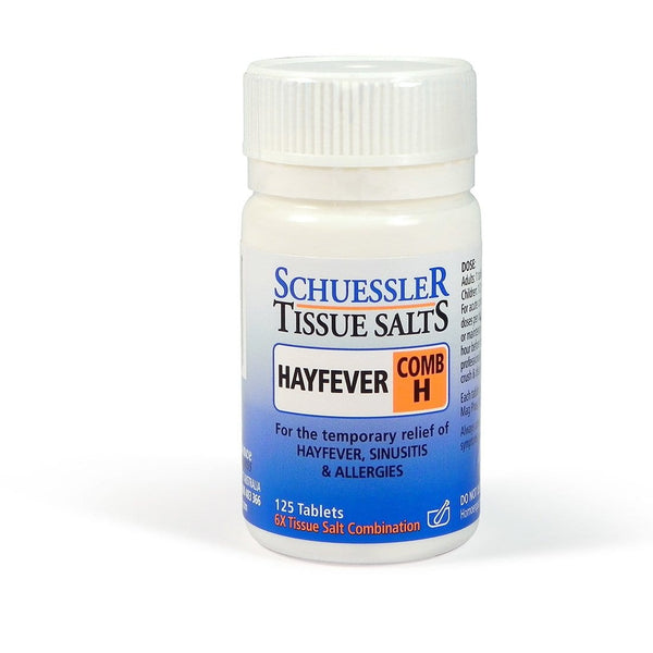 Schuessler Tissue Salts Comb H Hayfever 125 Tablets Image 1