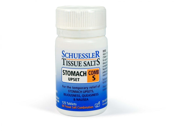 Schuessler Tissue Salts Comb S Upset Stomach 125 Tablets Image 1