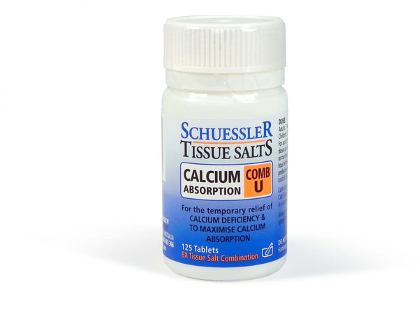 Schuessler Tissue Salts Comb U Calcium Absorption 125 Tablets Image 1