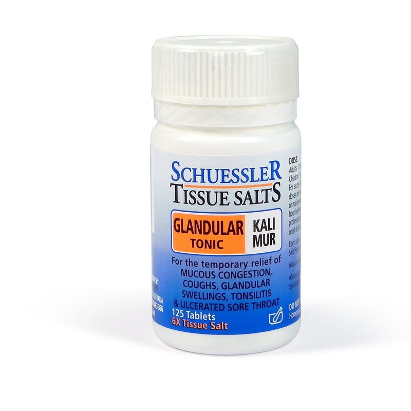 Schuessler Tissue Salts Kali Mur Glandular Tonic 125 Tablets Image 1