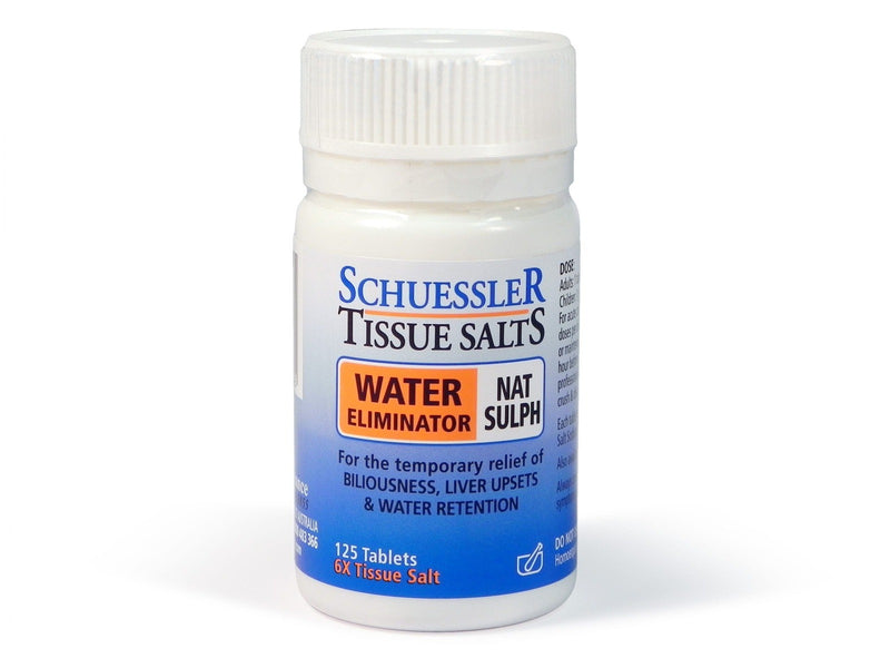 Schuessler Tissue Salts Nat Sulph Water Eliminator 125 Tablets Image 1