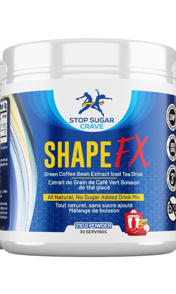 Stop Sugar Crave Shape FX Green Coffee Bean Extract Iced Tea Drink (210 g)